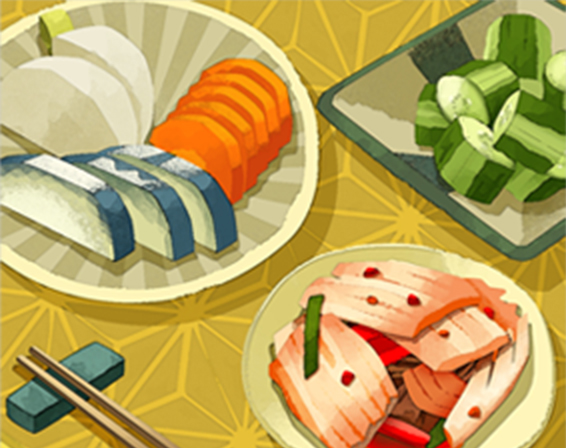 漬物のイラスト