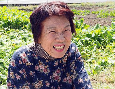 「私はいつも『よかろうこうばい』だから」と、漬け物名人の湯地恵子さん