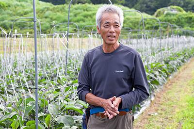 この道33年の松本孝志さん。大和野菜とともに奈良の食文化の発展にも力を入れている。