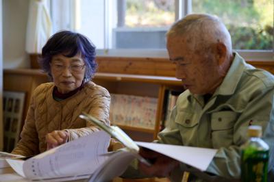 ⼆川ふれあい地域づくり委員会 会⻑の遠藤さん(右)と副会⻑の⼩林さん(左)