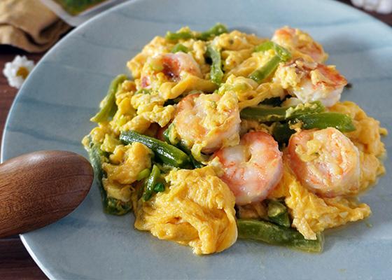 山くらげと海老の卵炒めのイメージ写真