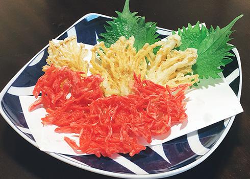 細切り生姜のかき揚げのイメージ写真